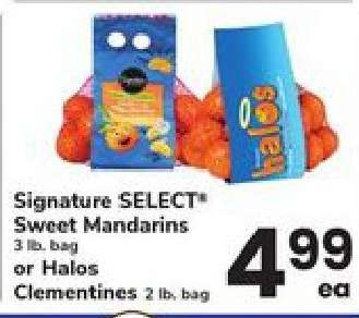 Signature SELECT Sweet Mandarins or Halos Clementines