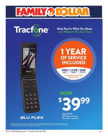 Family Dollar Flyer - 06/01/2026 - 06/30/2026.