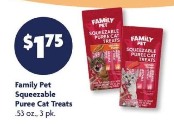 Family Pet Squeezable Puree Cat Treats