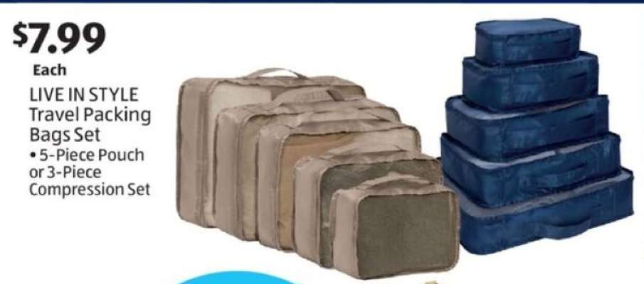 LIVE IN STYLE Travel Packing Bags Set