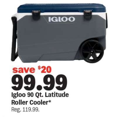 Igloo 90 Qt. Latitude Roller Cooler