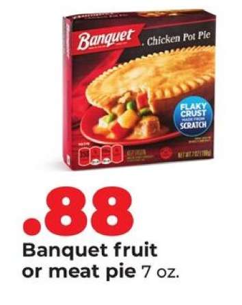 Banquet fruit or meat pie