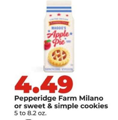 Pepperidge Farm Milano or Sweet & Simple Cookies