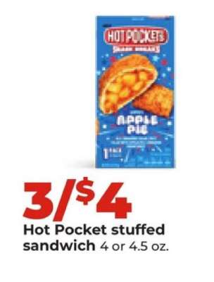 Hot Pocket stuffed sandwich