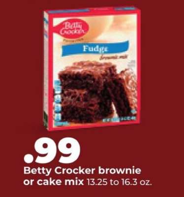 Betty Crocker brownie or cake mix
