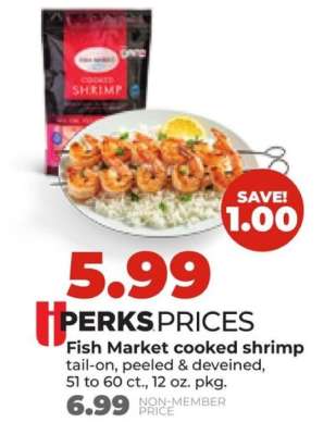 Fish Market cooked shrimp