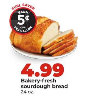 Bakery fresh sourdough bread
