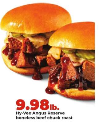 Hy-Vee Angus Reserve Boneless Beef Chuck Roast