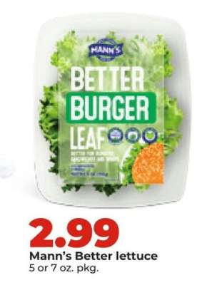 Mann's Better lettuce