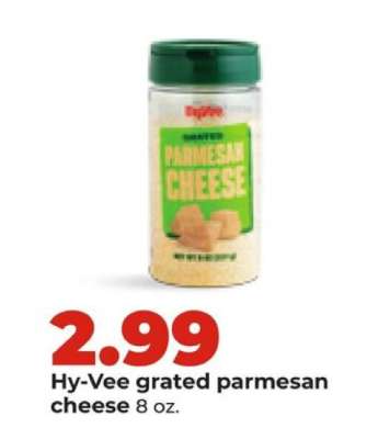Hy-Vee grated parmesan cheese