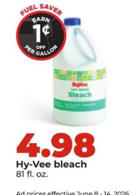 Hy-Vee bleach