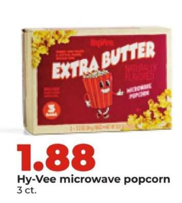 Hy-Vee microwave popcorn