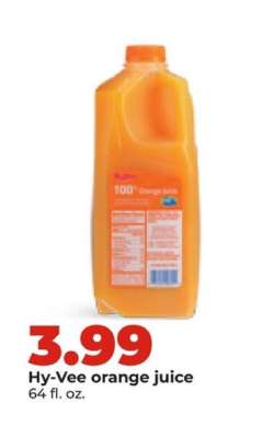 Hy-Vee orange juice