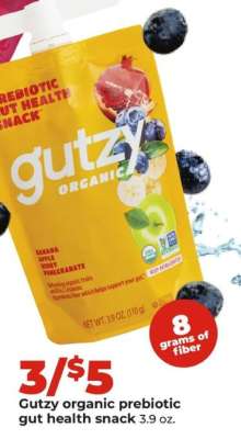 Gutzy Organic Prebiotic Gut Health Snack