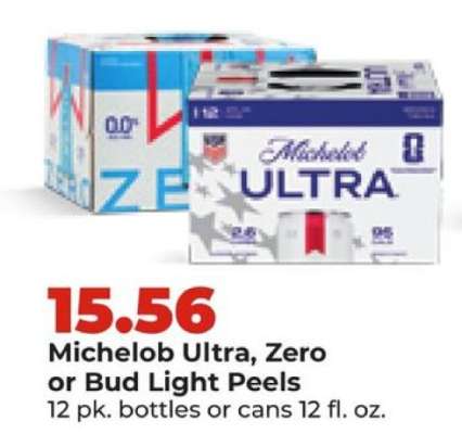 Michelob Ultra, Zero or Bud Light Peels