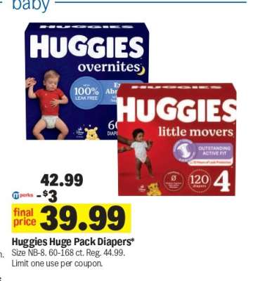 Huggies Huge Pack Diapers