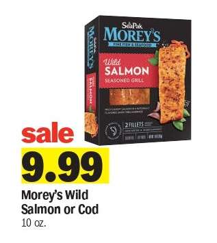 Morey's Wild Salmon or Cod