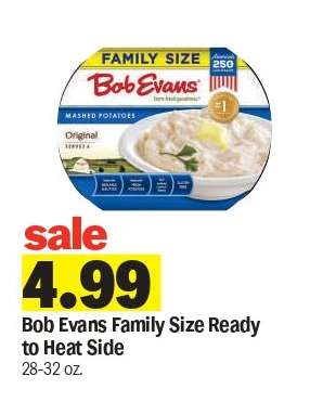 Bob Evans Family Size Ready to Heat Side