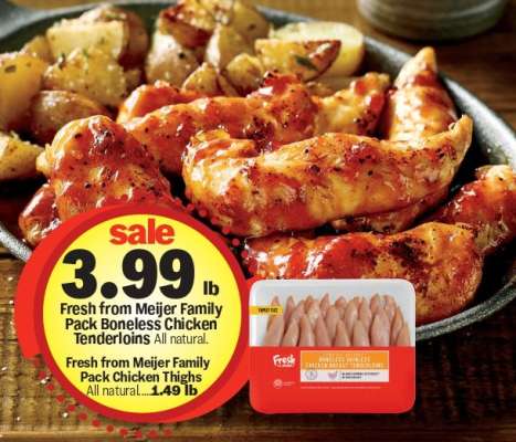 Fresh from Meijer Family Pack Boneless Chicken Tenderloins