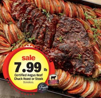 Certified Angus Beef Chuck Roast or Steak