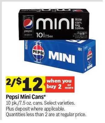 Pepsi Mini Cans