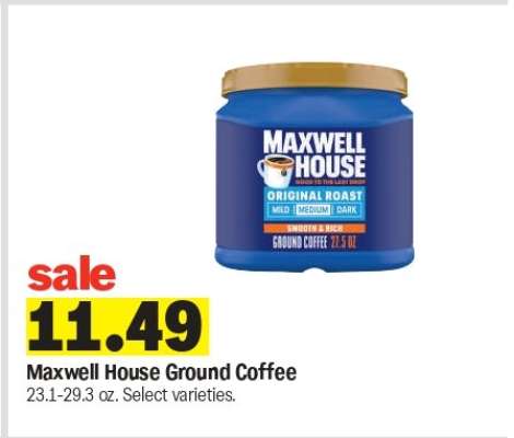 Maxwell House Ground Coffee*