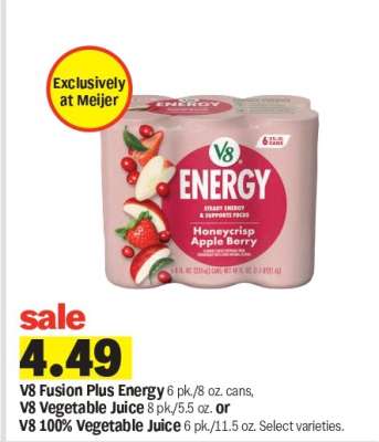 V8 Fusion Plus Energy