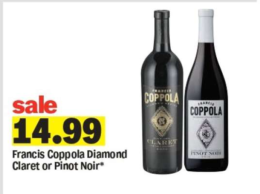 Francis Coppola Diamond Claret or Pinot Noir