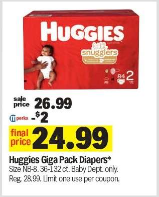 Huggies Giga Pack Diapers