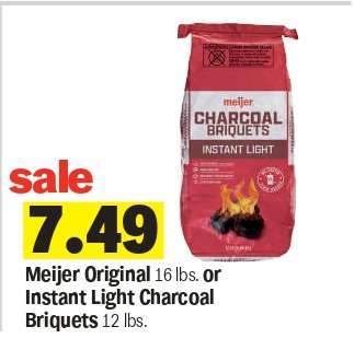 Meijer Charcoal Briquets
