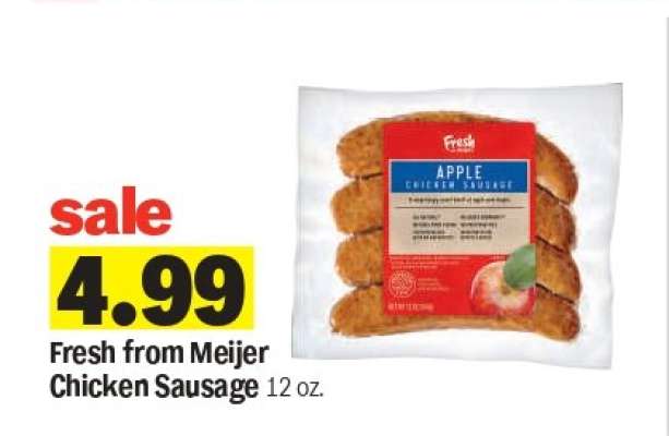 Fresh from Meijer Chicken Sausage