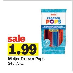 Meijer Freezer Pops