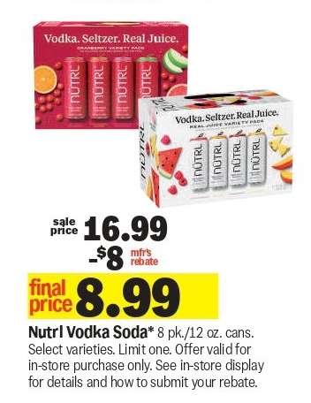 Nutrl Vodka Soda*