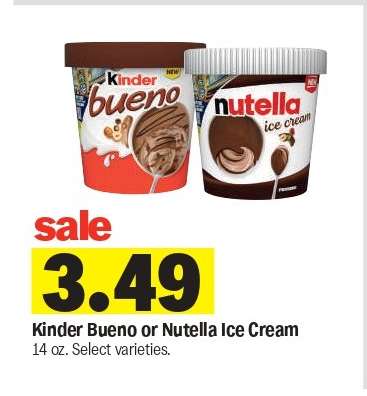 Kinder Bueno or Nutella Ice Cream