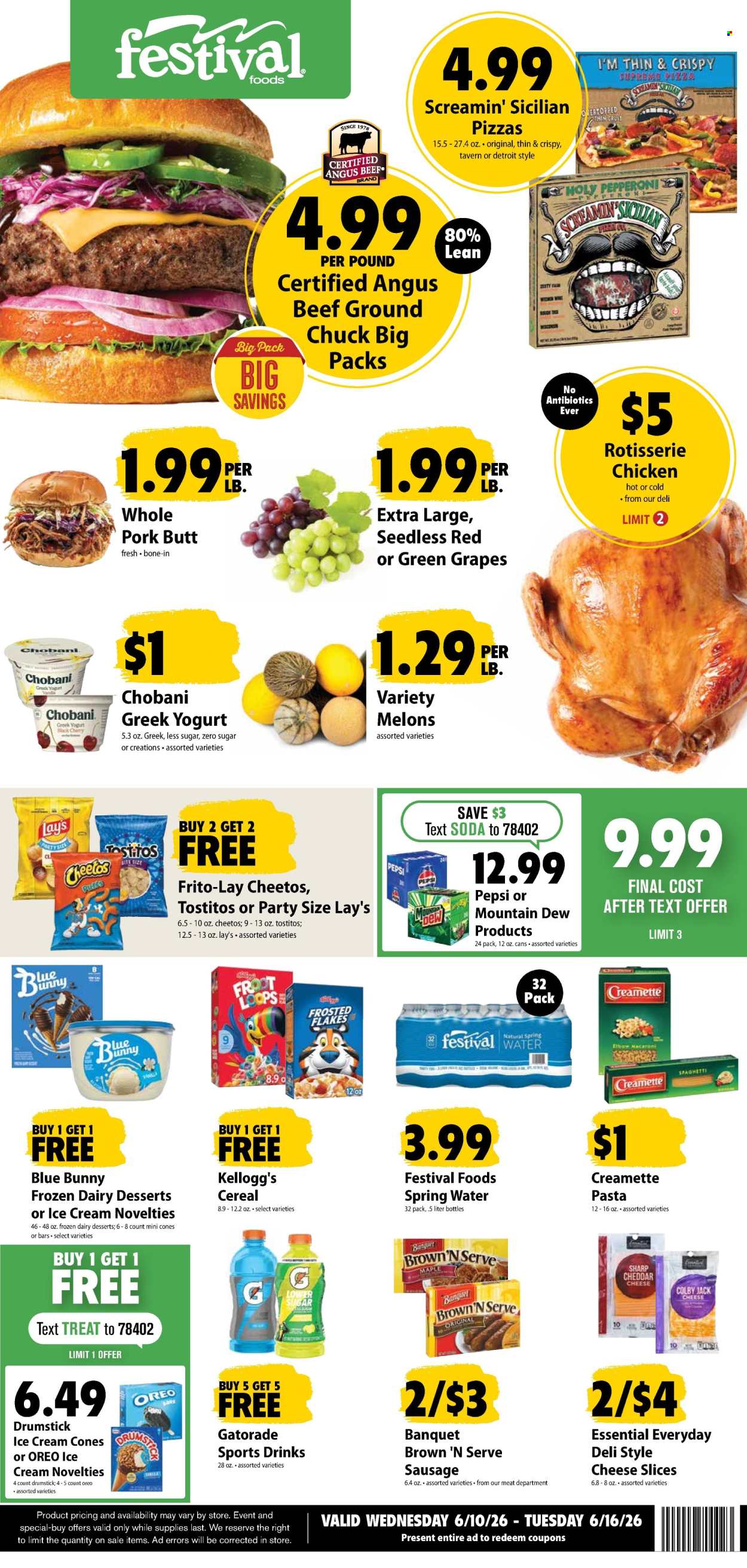 Festival Foods ad - 06/10/2026 - 06/16/2026. Page 1