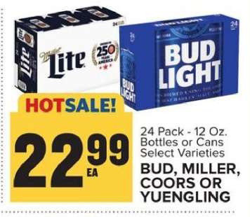 Bud, Miller, Coors or Yuengling