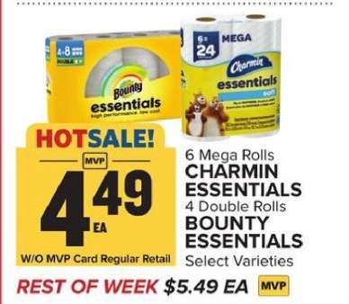 Charmin Essentials & Bounty Essentials
