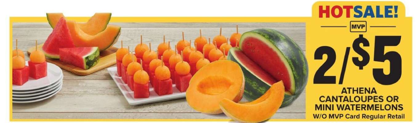 ATHENA CANTALOUPES OR MINI WATERMELONS