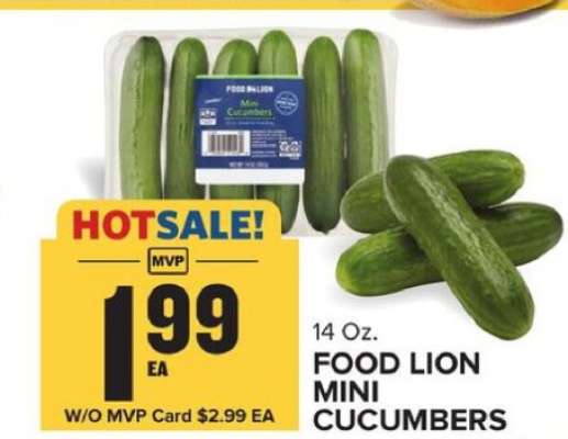 FOOD LION MINI CUCUMBERS