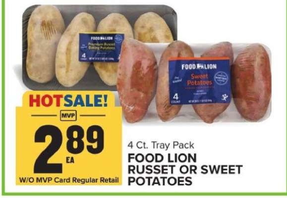Food Lion Russet or Sweet Potatoes