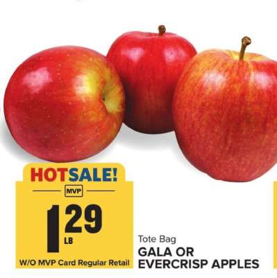 Gala or Evercrisp Apples
