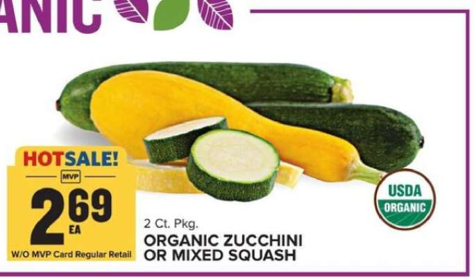 Organic Zucchini or Mixed Squash