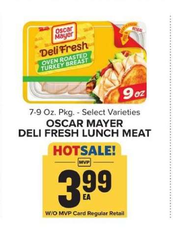 Oscar Mayer Deli Fresh Lunch Meat