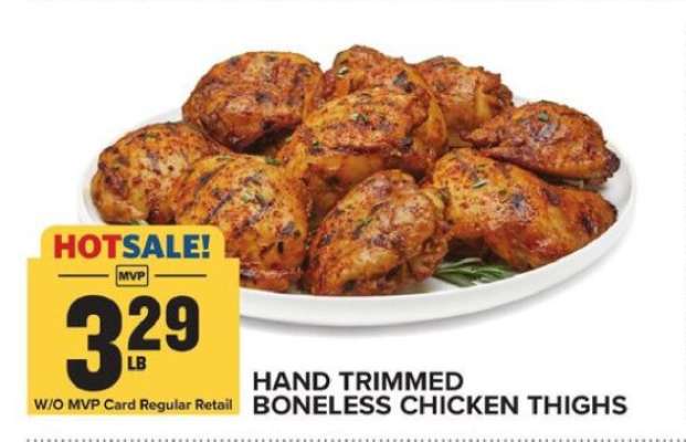 Hand Trimmed Boneless Chicken Thighs