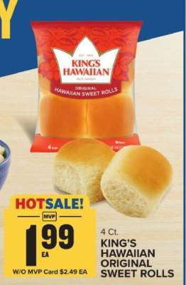 KING'S HAWAIIAN ORIGINAL SWEET ROLLS