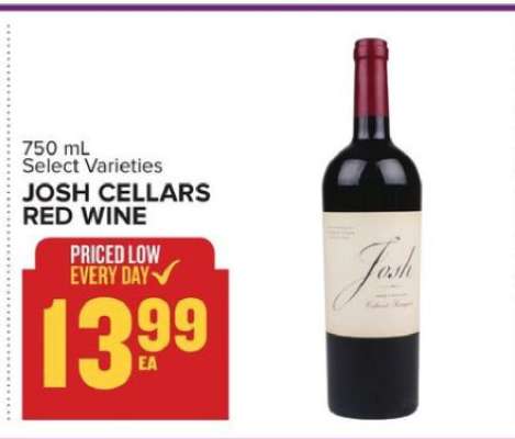 Josh Cellars red wine