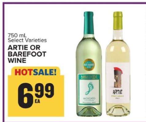 ARTIE OR BAREFOOT WINE