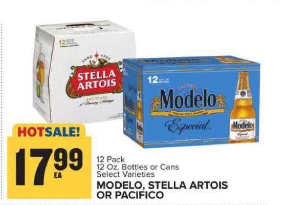 Modelo, Stella Artois or Pacifico