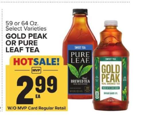 Gold Peak or Pure Leaf Tea
