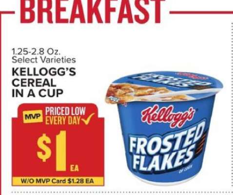 Kellogg's Cereal in a Cup